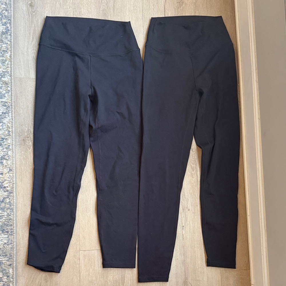 PTULA  Myra Women's Black High-Waisted Leggings/ 2 pairs